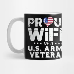 Proud Wife Of A Us Veteran Army Mug